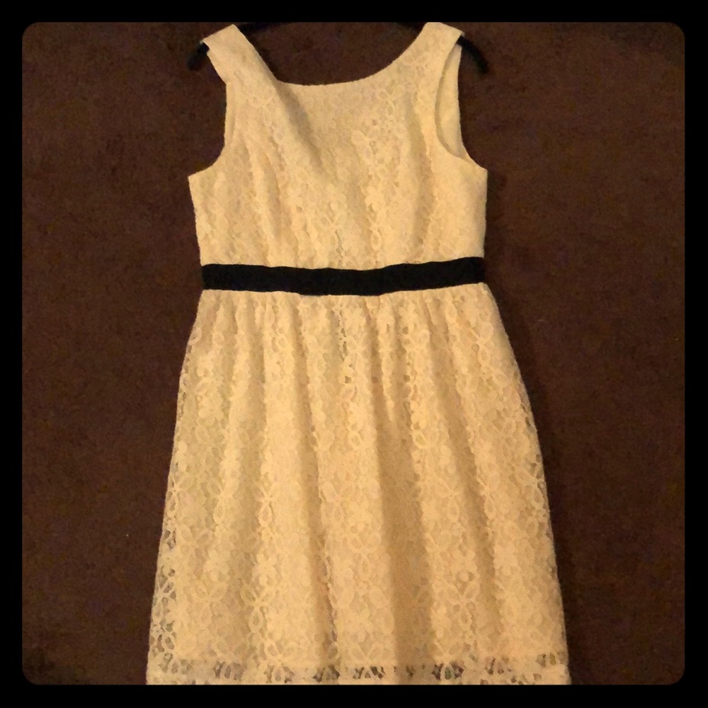 Ivory mini dress size Lg